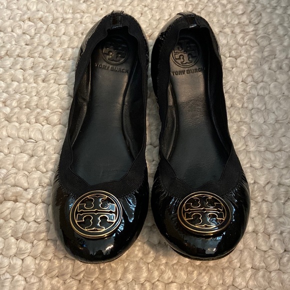 Tory Burch Shoes Tory Burch Caroline Black 8 Womens Ballet Flats